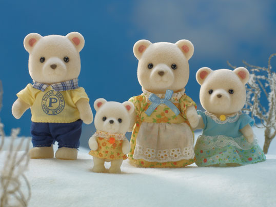 Sylvanian Families Polar Bear Family 3 Figure Pack 5396 Original Boxed Age 3+ 
