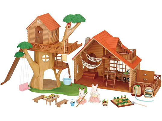 Buy [SF] Treehouse & Log Cabin Gift Set online, - Sylvanian Families