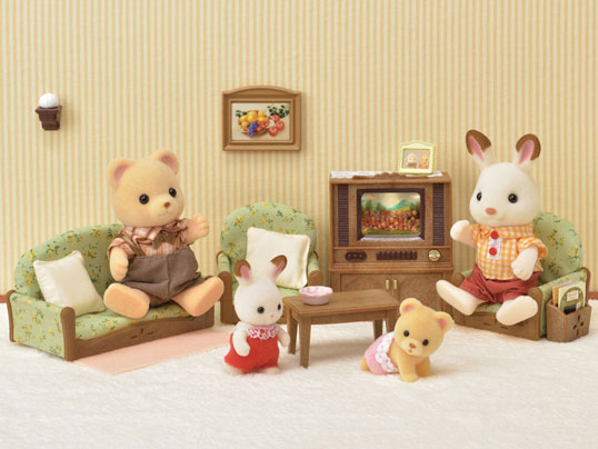 Sylvanian Families Father in the Room Living Room Sofa Set BIN 