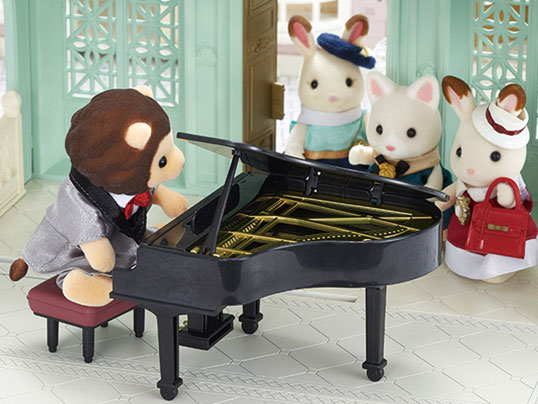Town Grand Piano Concert Lion Set TS-05 Sylvanian Families Japan EPOCh 