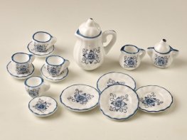 [DB] Ceramic Coffee Set - Blue Lotus (*)