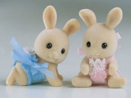 [SF] Dandelion Ivory Rabbit Twins (*)