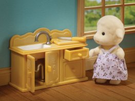 [SF] Sheep Sister with Kitchen Set (*)