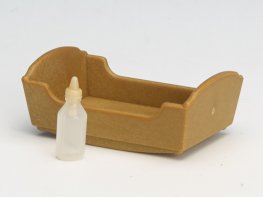 [SF] Classic Baby Crib & Bottle - Brown